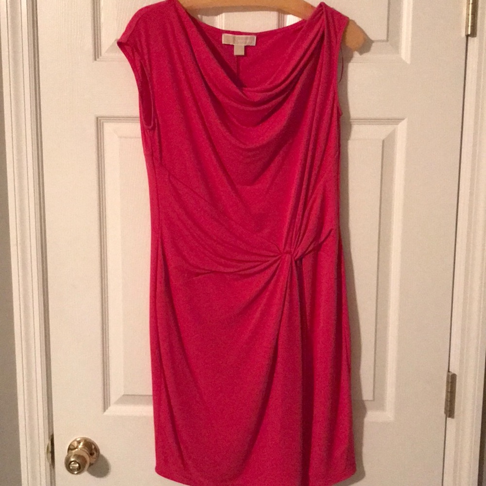 Hot Pink Jersey Dress by Michael Kors, Size: M